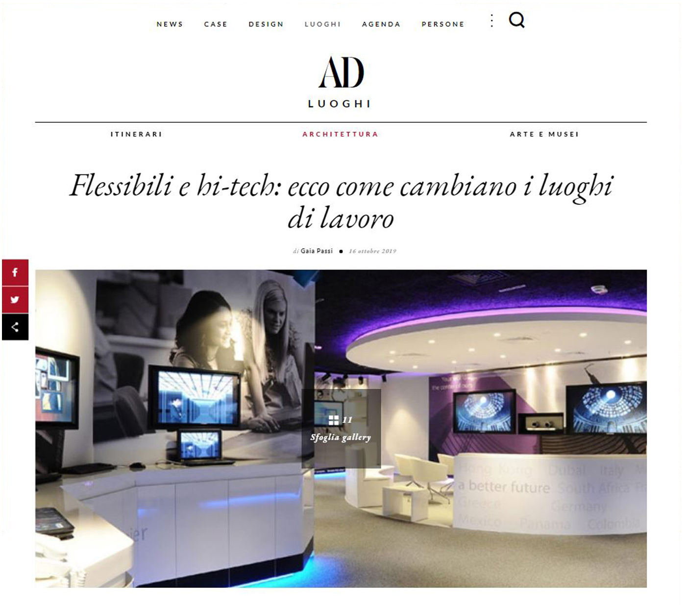 Articolo In-site su AD Italia